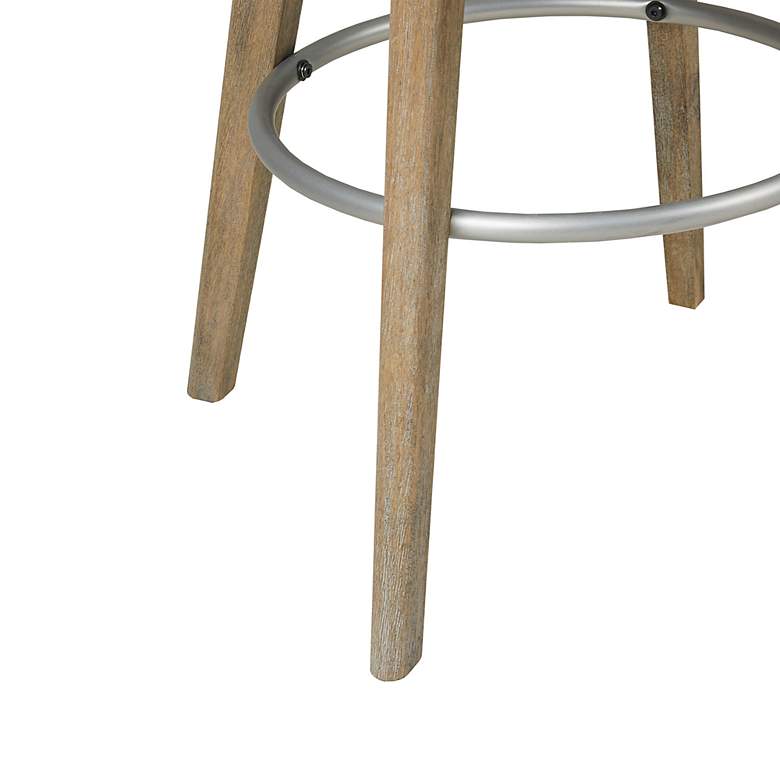 Image 2 Walsh 25 3/4" Blue Fabric Swivel Counter Stool more views