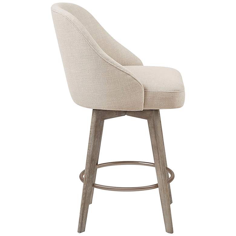 Image 2 Walsh 25 3/4 inch Sand Fabric Swivel Counter Stool