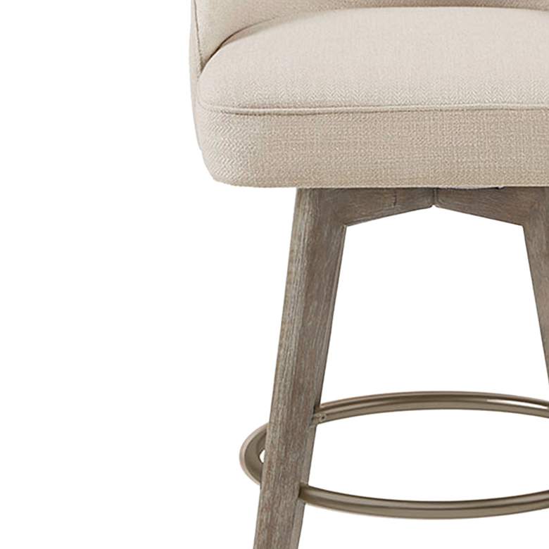 Image 3 Walsh 25 3/4" Sand Fabric Swivel Counter Stool more views