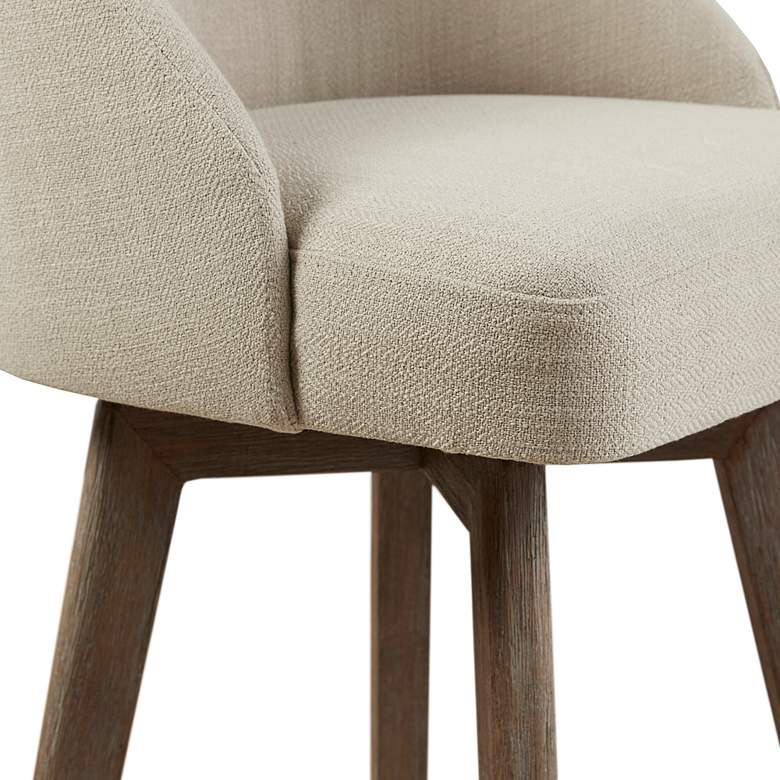 Image 3 Walsh 30" Sand Fabric Swivel Barrel Bar Stool more views
