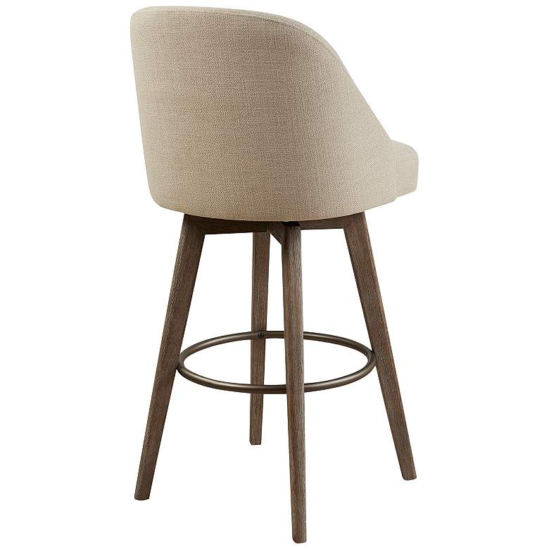 Image 6 Walsh 30 inch Sand Fabric Swivel Barrel Bar Stool more views