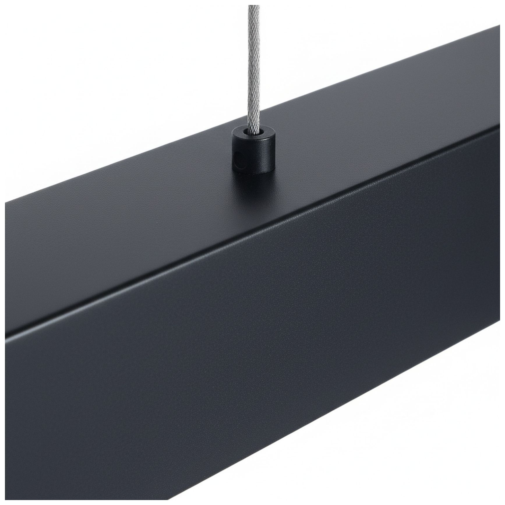 Image 4 Walsh 40" Wide Alabaster, Matte Black LED Pendant more views