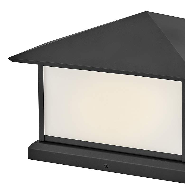 Image 3 Walter 10 1/2" High Textured Black Outdoor Pier Mount Light more views