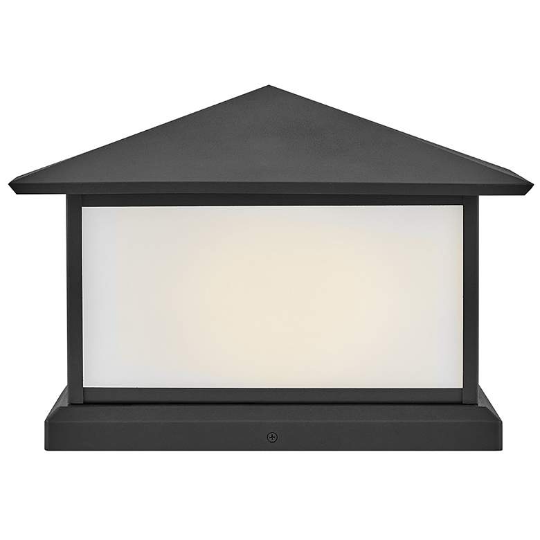 Image 4 Walter 10 1/2" High Textured Black Outdoor Pier Mount Light more views