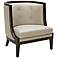 Walters Taupe and Espresso Armchair