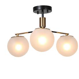 Image1 of Wamitallis 3-Light Frosted Glass Ceiling Lights