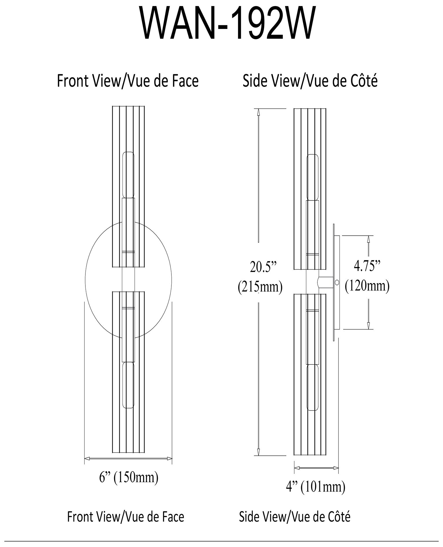 Wand 20.5"H 2 Light Matte Black And Aged Brass Wall Sconce w/ Frosted 