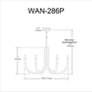 5_Wand 28" Wide Black 6-Light Chandelier more views