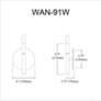 3_Wand 8.5" High Matte Black & Aged Brass Wall Sconce more views
