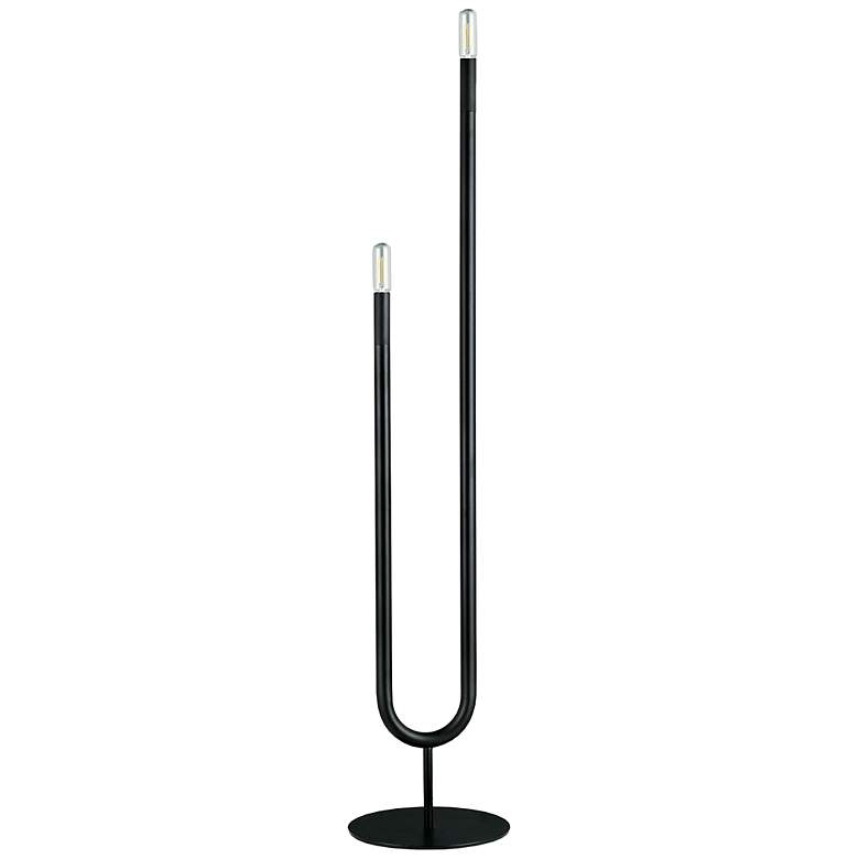 Image 2 Wand Matte Black 2-Light Floor Lamp