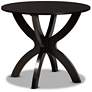 3_Wanda Dark Brown Wood 5-Piece Dining Table and Chair Set more views