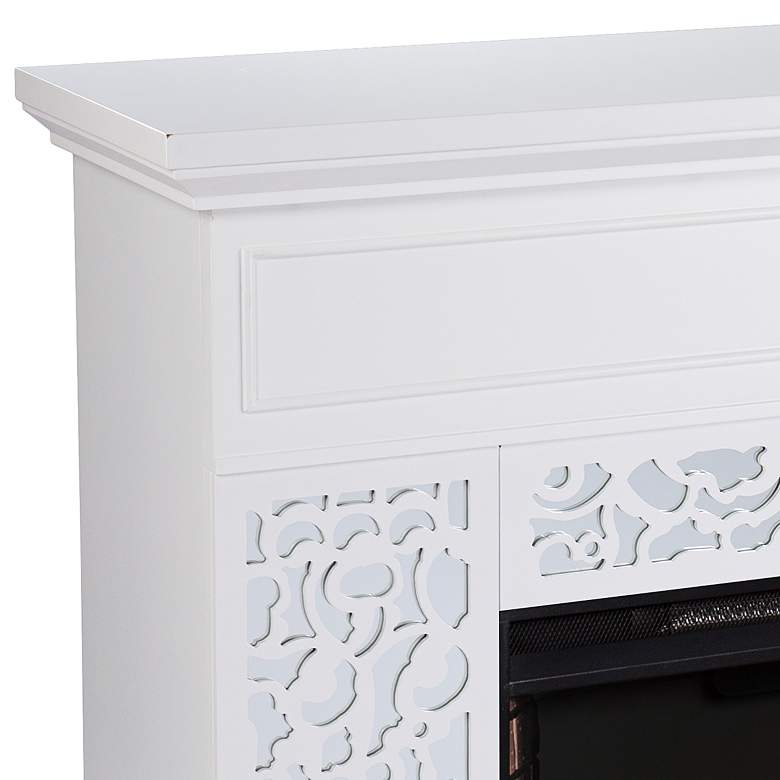 Image 3 Wansford 45 3/4" Wide White LED Electric Fireplace more views