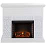 Wansford 45 3/4" Wide White LED Electric Fireplace 