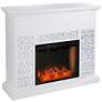 Wansford 45 3/4" Wide White LED Smart Electric Fireplace