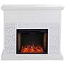 Wansford 45 3/4" Wide White LED Smart Electric Fireplace
