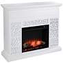 Wansford White Wood Electric Fireplace