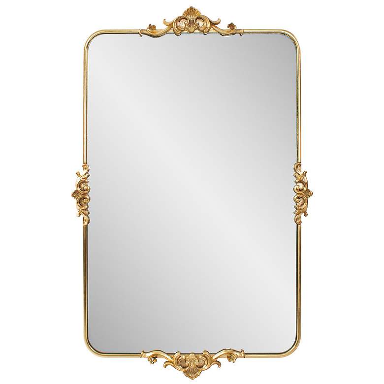 Image 2 Wanstead Park Gold 26" x 40" Rectangular Wall Mirror