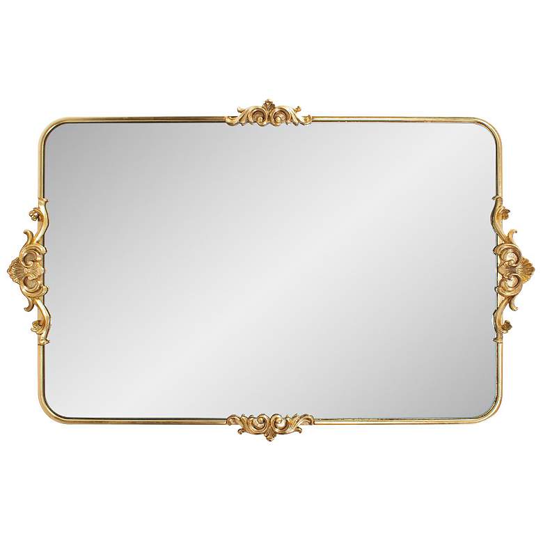 Image 6 Wanstead Park Gold 26" x 40" Rectangular Wall Mirror more views