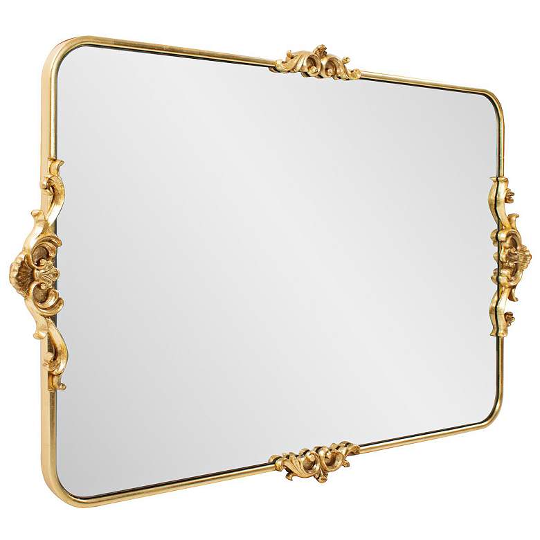 Image 7 Wanstead Park Gold 26" x 40" Rectangular Wall Mirror more views