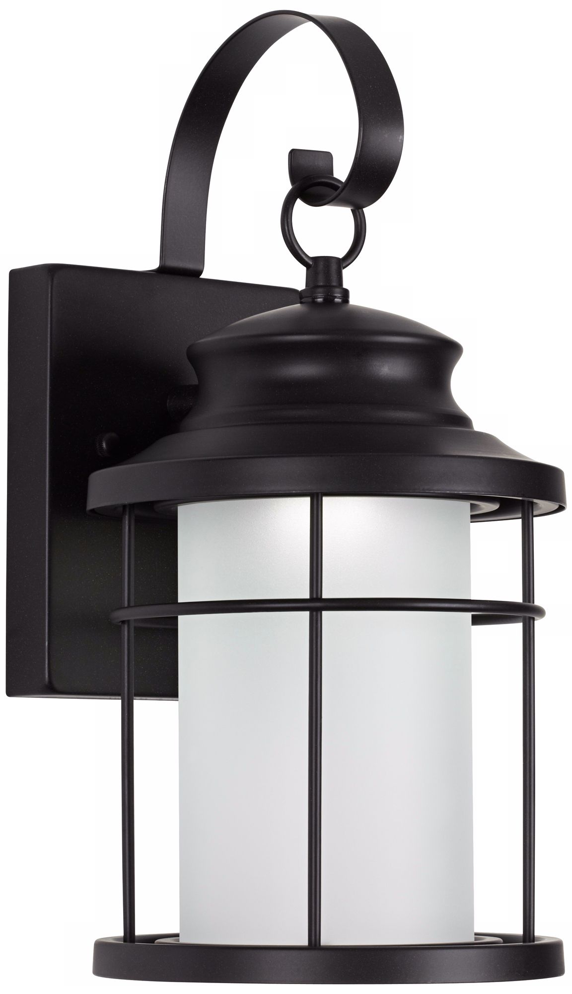 Warburton 13" High Black LED Outdoor Wall Light