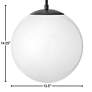Thumbnail3 of Warby 13 1/2" Wide Black Pendant Light by Hinkley Lighting more views
