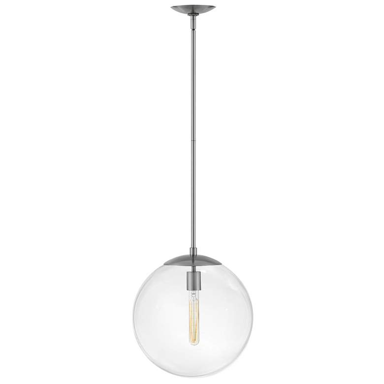 Image 1 Warby 13 1/2 inch Wide Silver Pendant Light by Hinkley Lighting