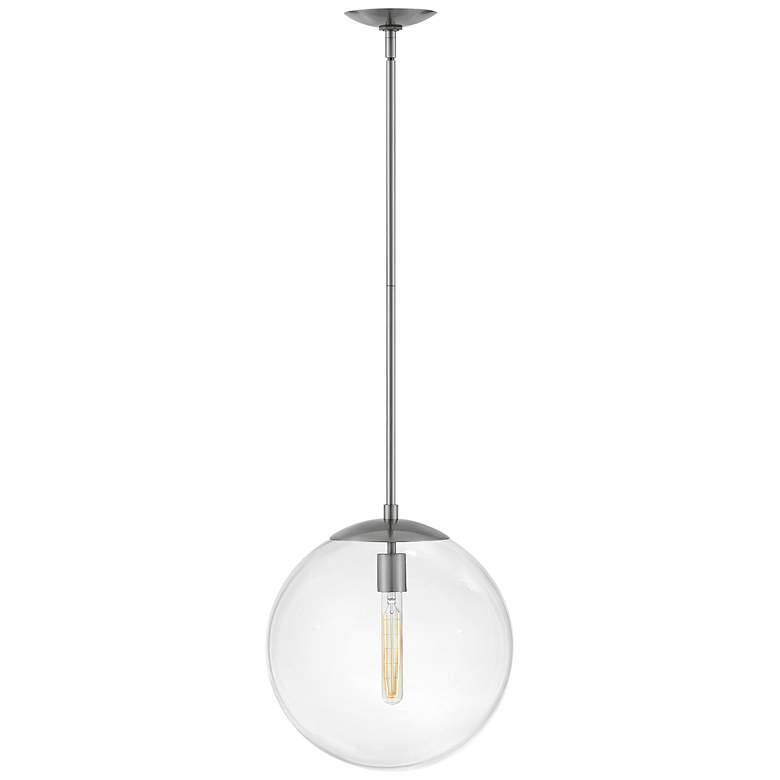 Image 2 Warby 13 1/2" Wide Silver Pendant Light by Hinkley Lighting more views