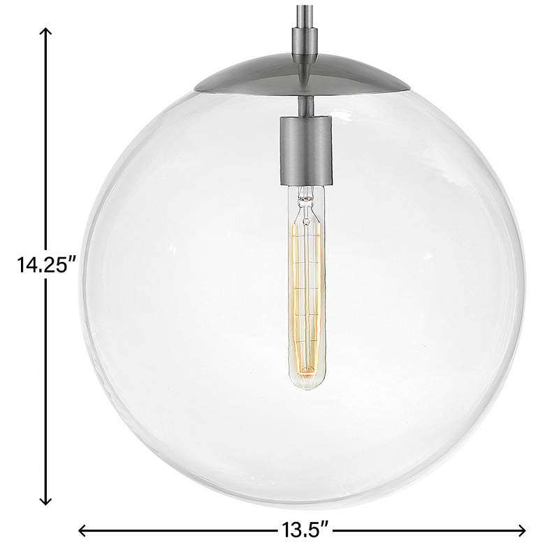 Image 3 Warby 13 1/2" Wide Silver Pendant Light by Hinkley Lighting more views