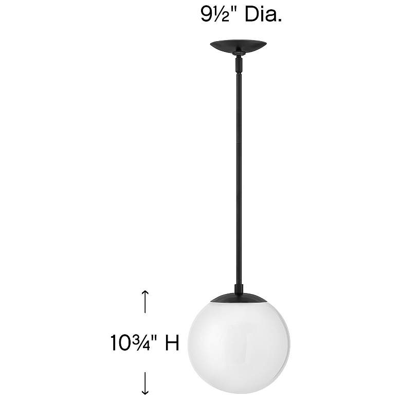 Image 5 Warby 9 1/2" Wide Black Mini Pendant by Hinkley Lighting more views