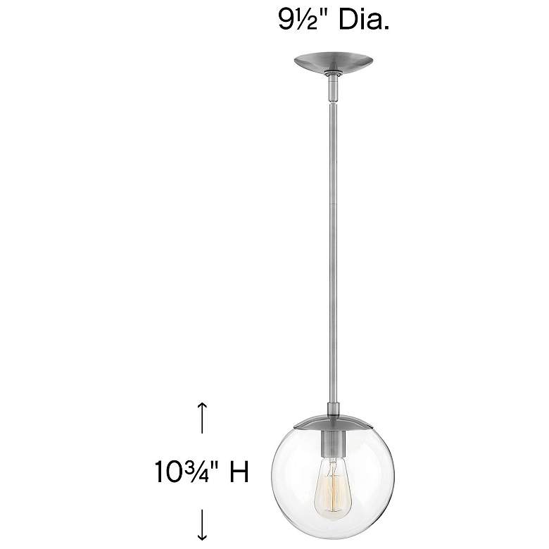 Image 4 Warby 9 1/2" Wide Silver Mini Pendant by Hinkley Lighting more views