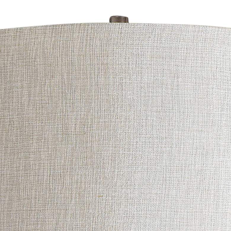 Image 3 Ward 54 1/2" Smoked Glass and Matte Pewter Metal Table Lamp more views