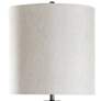 Ward 54 1/2" Smoked Glass and Matte Pewter Metal Table Lamp