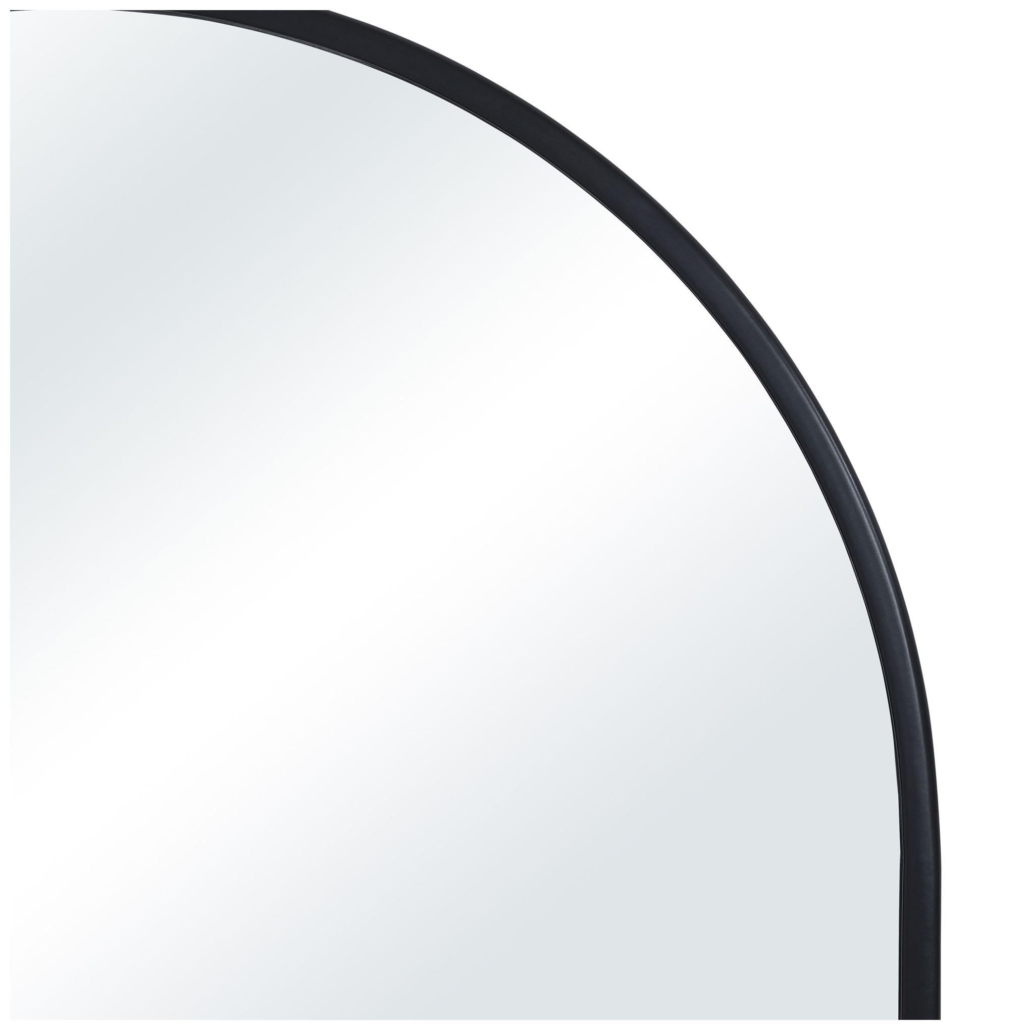 Image 3 Waren 40" H x 20" W Wall Mirror, Matte Black more views