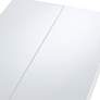 5_Warhol Modern Distressed White 4-Leaf Extension Dining Table more views