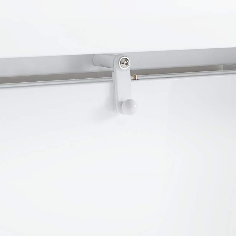 Image 5 Warhol Modern Distressed White 4-Leaf Extension Dining Table more views