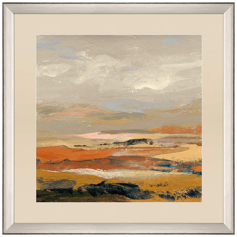 Image 1 Warm Bay II 36 inch Square Giclee Framed Wall Art