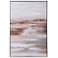Warm Beach Scenic Art Print On Canvas Framed