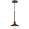 Warm Bronze 9" Wide Edison Industrial Mini Pendant Light