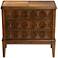 Warm Golden Finish 3-Drawer Apothecary Style Chest