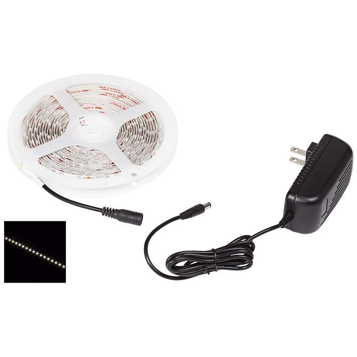 Lære Onset håndtering Warm White 16 1/2-Foot Long LED Tape Light Kit - #3F953 | Lamps Plus