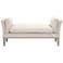 Warner Bench, Performance Bisque French Linen, Natural Gray Ash