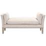 Warner Bench, Performance Bisque French Linen, Natural Gray Ash