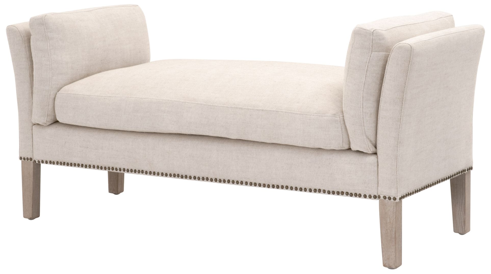 Image 2 Warner Bench, Performance Bisque French Linen, Natural Gray Ash more views