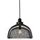 Warren Collection Pendant D13.5In H11In Lt:1 Black Finish