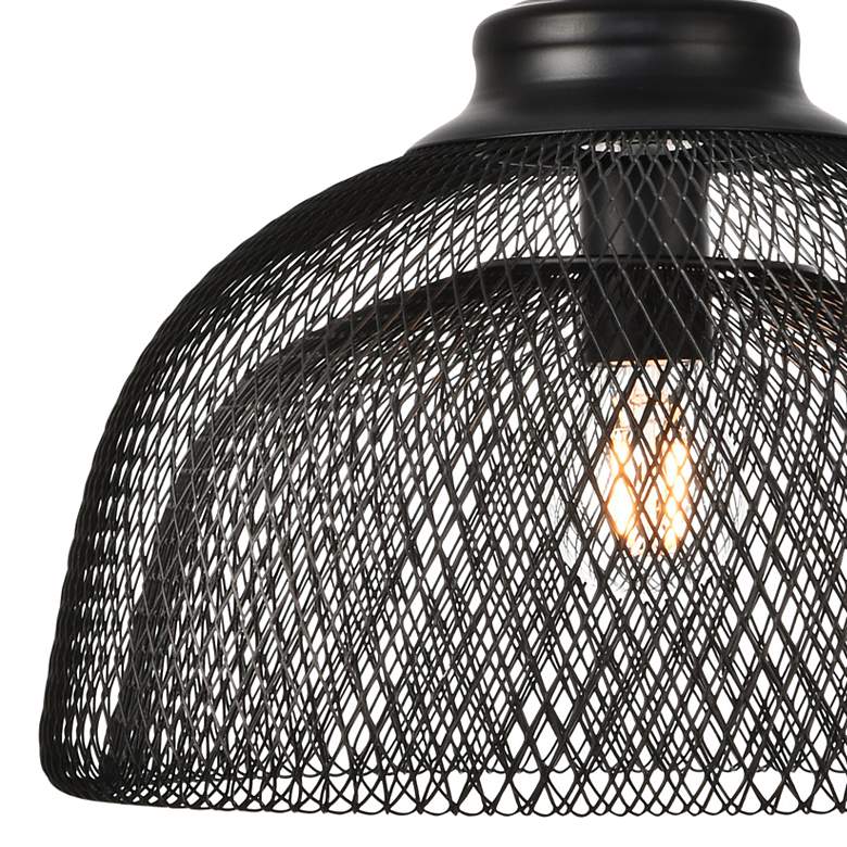 Image 2 Warren Collection Pendant D13.5In H11In Lt:1 Black Finish more views