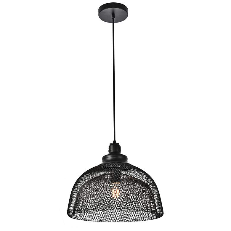 Image 6 Warren Collection Pendant D13.5In H11In Lt:1 Black Finish more views
