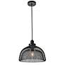 Warren Collection Pendant D13.5In H11In Lt:1 Black Finish