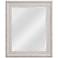 Warren Distressed White 29 1/4" x 35 1/4" Wall Mirror