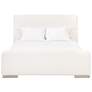 Warren Queen Bed, Performance Boucle Snow, Natural Gray Oak