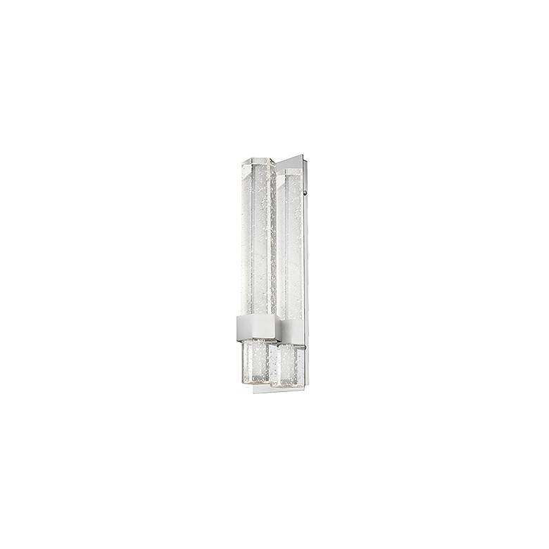 Image 2 Warwick 15" High Chrome and Crystal ADA LED Wall Sconce more views